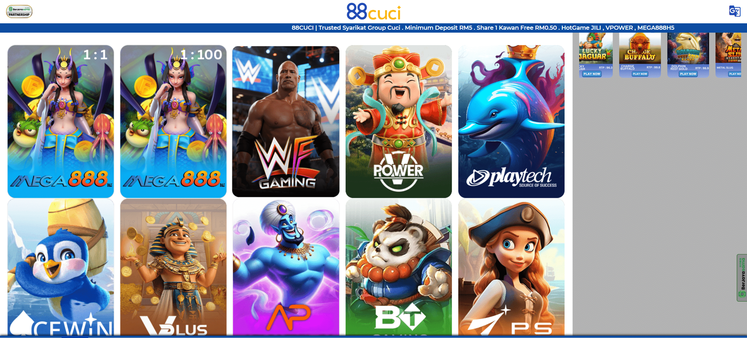 88cuci games with free credits available