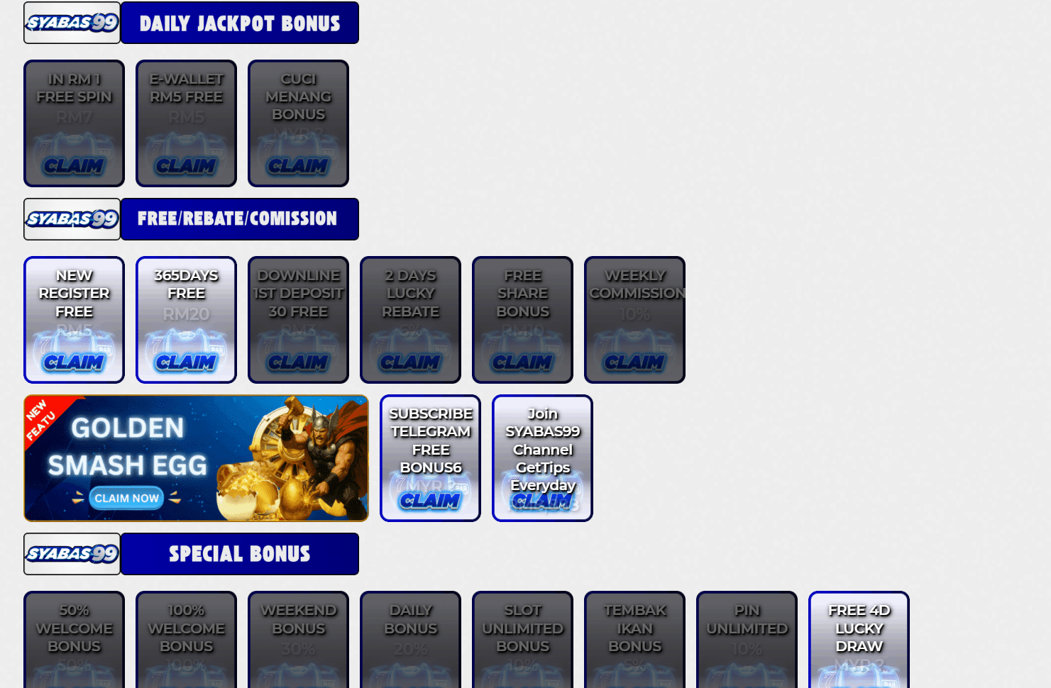 syabas99 Casino promotions