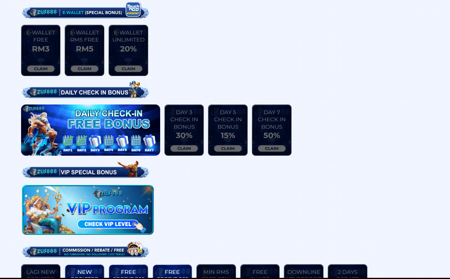 zus888 promotions page