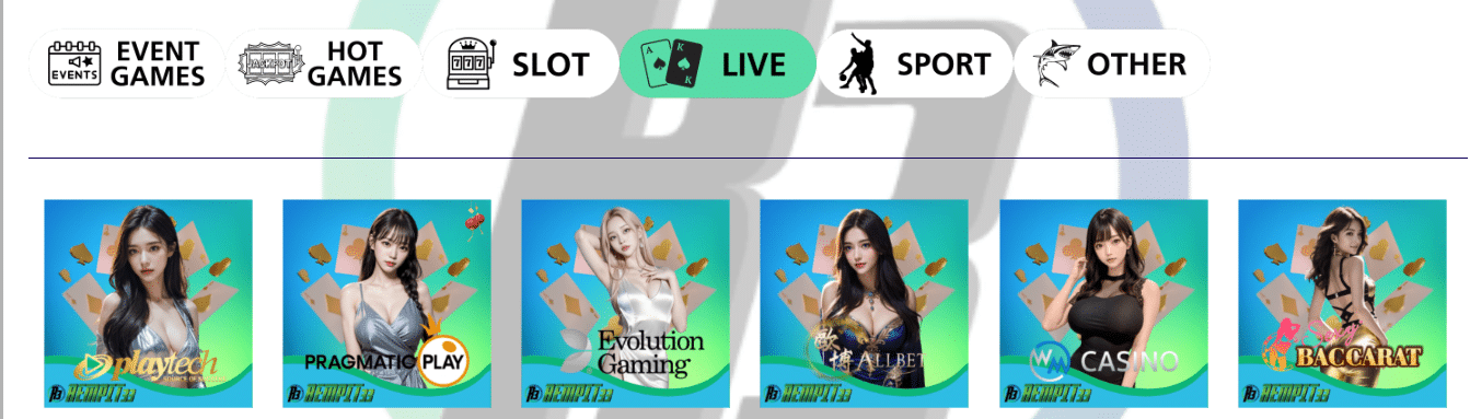 rempit33 games, pragmatic play, evolution gaming, mega888 and other popular casino games