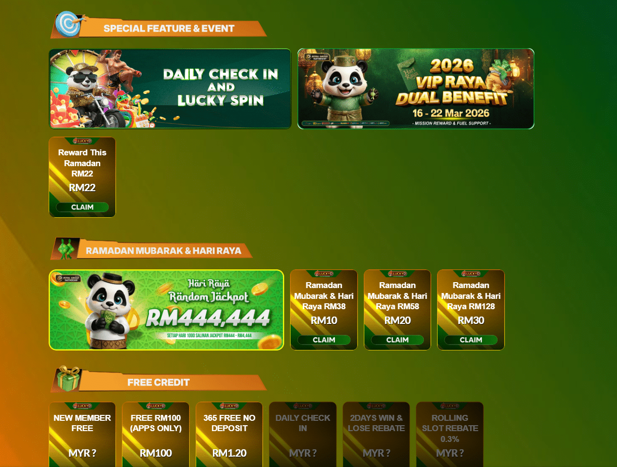 luckyd88 online casino promotions