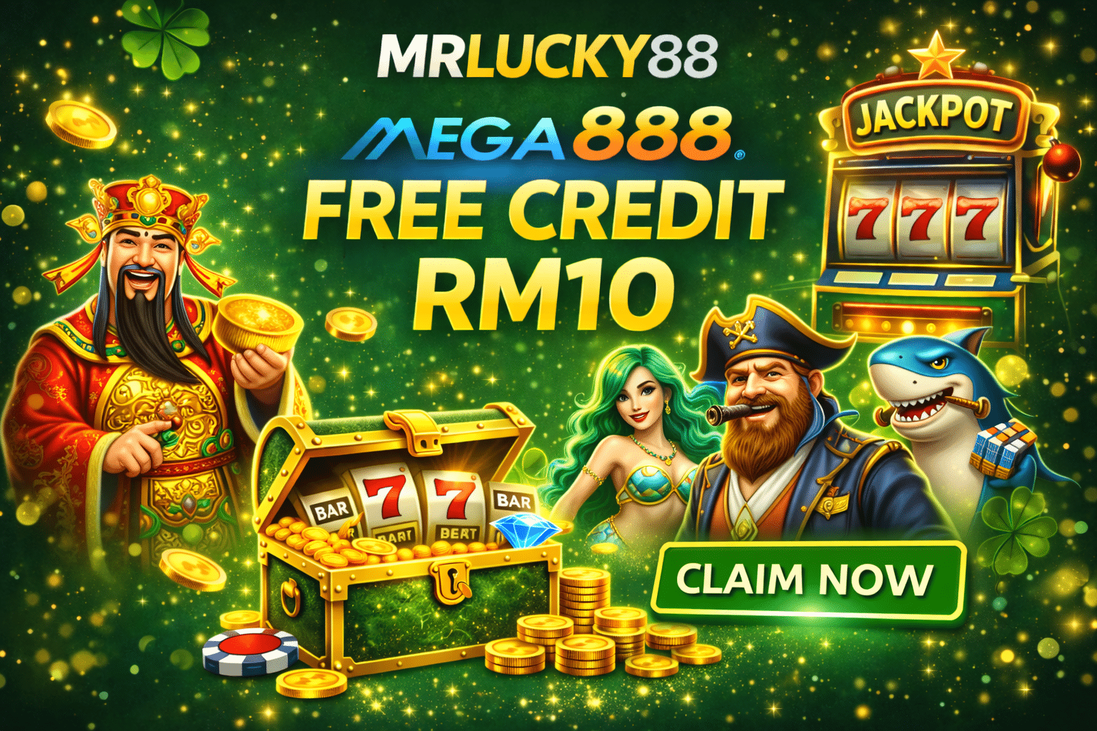mega888 free credit rm10 at mrlucky88