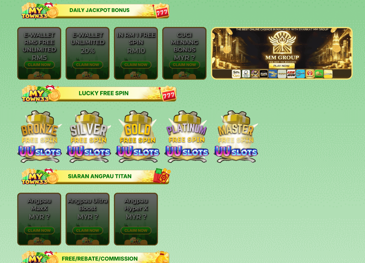 mytown33 online casino promotion page