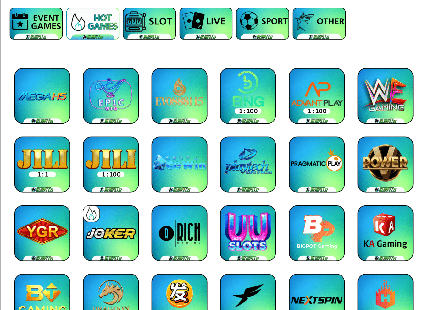rempit33 games section page