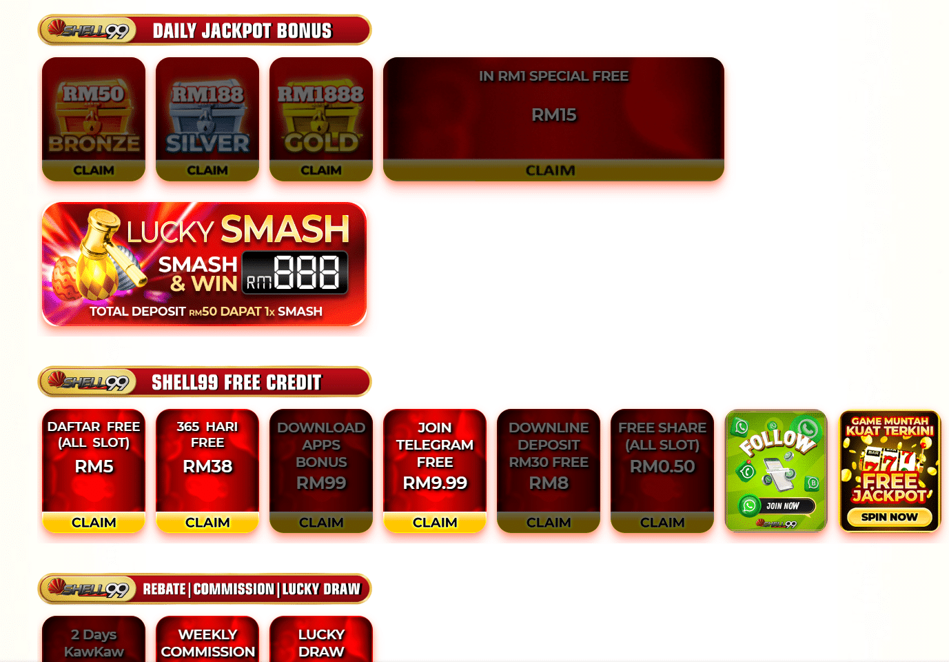 shell99 online casino promotions